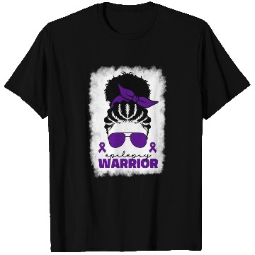 Discover Afro Epilepsy Warrior For Black Epilepsy Awareness T Shirts