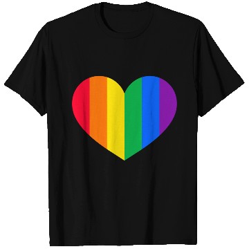 Discover Gay Pride Rainbow Heart T Shirts