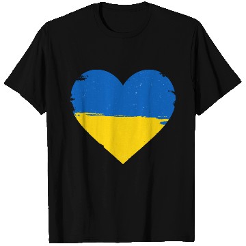 Discover Ukraine Flag Ukrainian Heart T Shirts