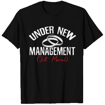 Discover Under Newagement Just Married Groom Bride Wedding T Shirts