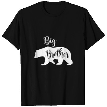 Discover Big Brother Bear Design in White Fun Sibling Gift T Shirts