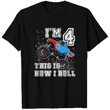 Discover Monster Trucks 4Th Party 4 T Shirts