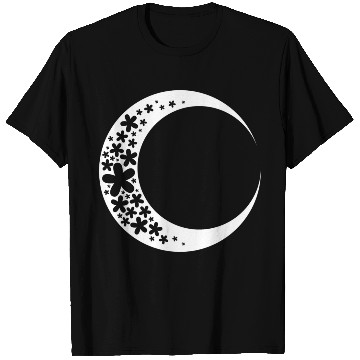 Discover White & Black Moon T Shirts
