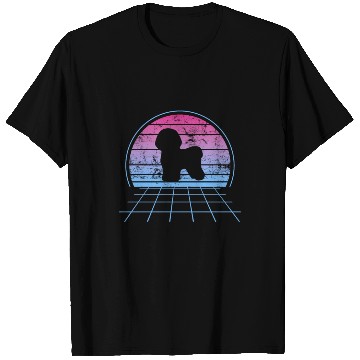 Discover Bichon Frise Silhouette Retro Vintage T Shirts