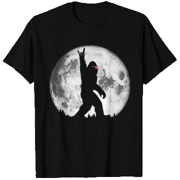 Discover Rock N' Roll Bigfoot Sunglasses Night Stroll Moon T Shirts
