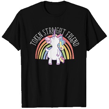 Discover Token Straight Friend LGBTQ Ally Gay Pride T Shirts