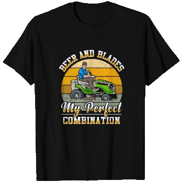 Discover Lawn Mowing Lawn Mower Gardener Gardening Beer T Shirts