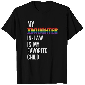 Discover My Daughter-in-law Is My Favorite Child Rainbow Fl T Shirts
