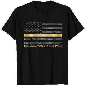 Discover Dispatcher - Thin Yellow Gold Line 911 Emergency T Shirts