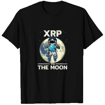 Discover XRP Cryptocurrency-Crypto Astronaut-TO THE MOON T Shirts
