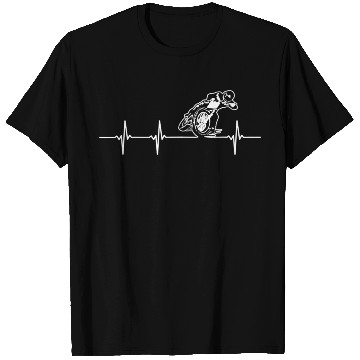 Discover FLAT TRACK MOTORCYCLE heartbeat racing speedway T Shirts