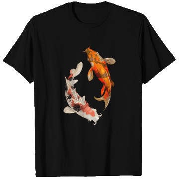 Discover Japanese Koi Fish Nishikigoi Yin Yang Carp T Shirts