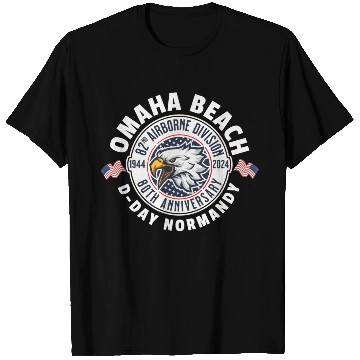 Discover Omaha Beach airborne division 80th anniversary T Shirts