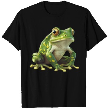 Discover Green Frog - Natural Design T Shirts