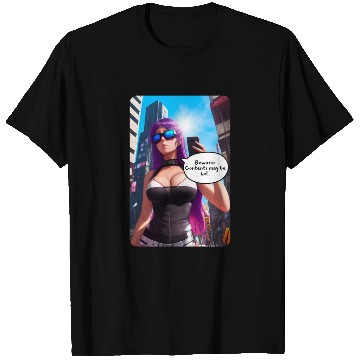 Discover Cyberpunk Waifu Influencer Design 5 T Shirts