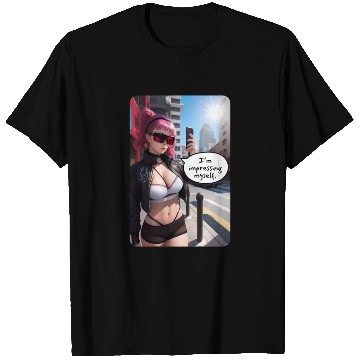 Discover Cyberpunk Waifu Influencer Design 6 T Shirts