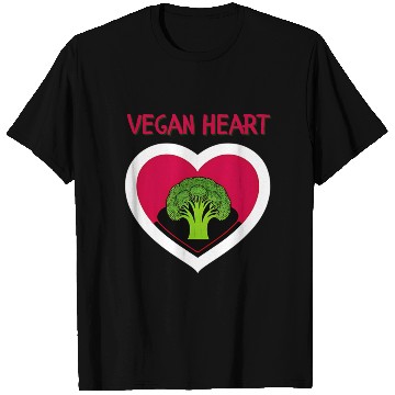 Discover Vegan heart, broccoli heart T Shirts