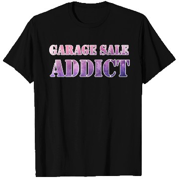 Discover Garage Sale Addict pink purple watercolor T Shirts