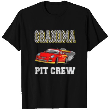 Discover Grandma Pit Crew Birthday Racing Car Theme Race T Shirts