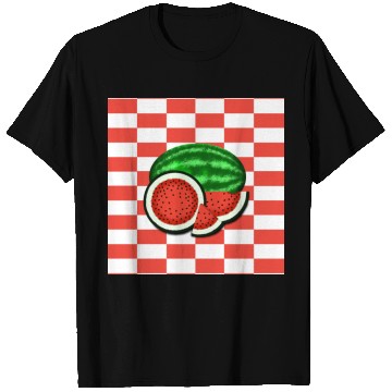 Discover Watermelon on Watermelon Pink Background T Shirts