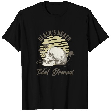 Discover Black's beach San Diego California T Shirts