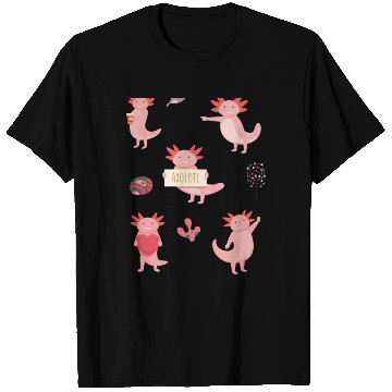 Discover Set Axolot Axolotl T Shirts