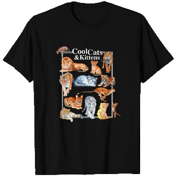 Discover Cats And Kittens Tiger Lion Leopard Felines T Shirts