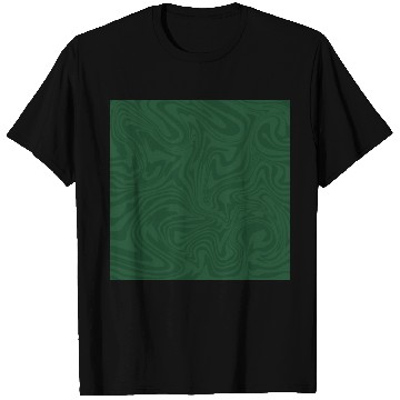 Discover Hippie 70s Green Marble Liquid Swirl Boho Pattern T Shirts