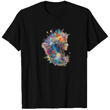 Discover Color Me Creative: The Girl Coloring Illustration T Shirts