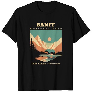 Discover Vintage Retro Canadian Banff National Park T Shirts