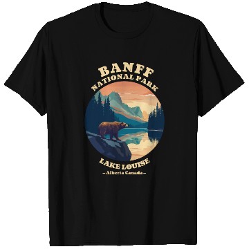 Discover Vintage Retro Canadian Banff National Park T Shirts