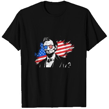Discover Merica Lincoln President Independence Day Party T Shirts