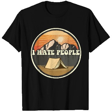 Discover I Hate People Camping Nature Outdoor Camper T Shirts