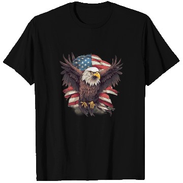 Discover Merica Patriotic USA Eagle T Shirts