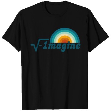 Discover Imagine Retro Rainbow, Mathematics T Shirts