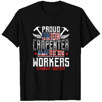 Discover Carpenter Proud Union American Flag Patriotic T Shirts