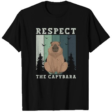 Discover Retro Respect The Capybara Capybara Lover Meme T Shirts