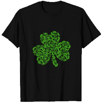 Discover Gamer Game Shamrock St Patric Day Irish T Shirts