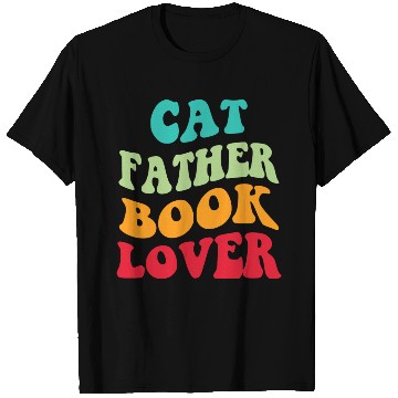 Discover Cat Father Book Lover T Shirts