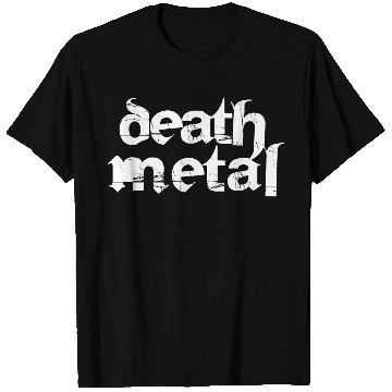 Discover death metal logo design T Shirts