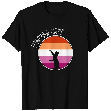 Discover LGBTQ Proud Cat, Pride Month, Lesbian Flag T Shirts