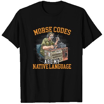 Discover Ham Radio Operator Morse Code Radioactivity T Shirts