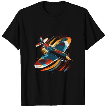 Discover Spitfire Airplane Pilot Aviator Military Warbirds T Shirts
