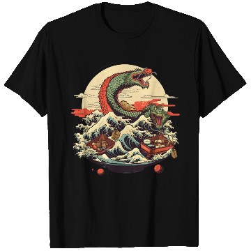Discover Sushi Dragon Japanesse Kawaii T Shirts