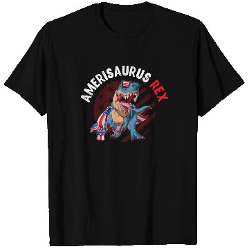 Discover Amerisaurus Rex Independence Day USA Party T Shirts