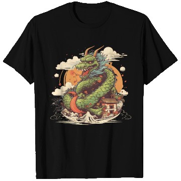 Discover Sushi Dragon Japanesse Kawaii T Shirts
