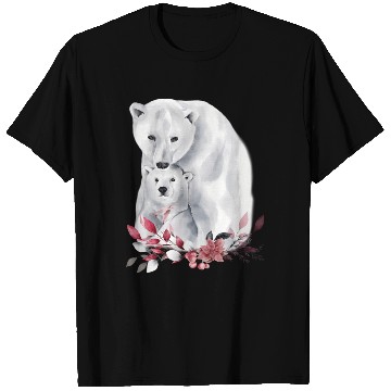 Discover Mama Polar Bear And Baby Cub For And T Shirts