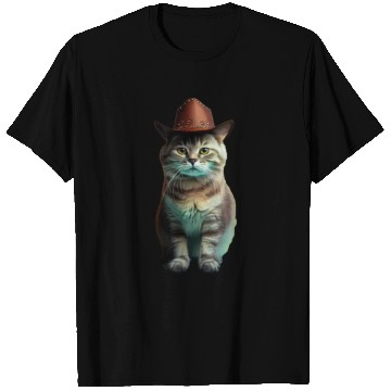 Discover cowboy cat - funny cats, funny pets. T Shirts