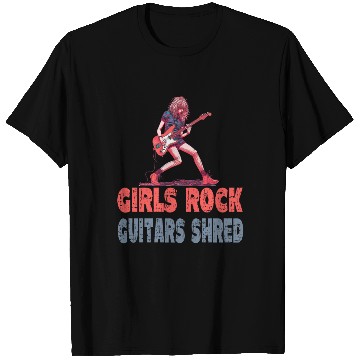 Discover Gilrs Rock Guitar Shrek T Shirts