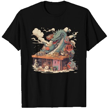 Discover Sushi Dragon Japanesse Kawaii T Shirts